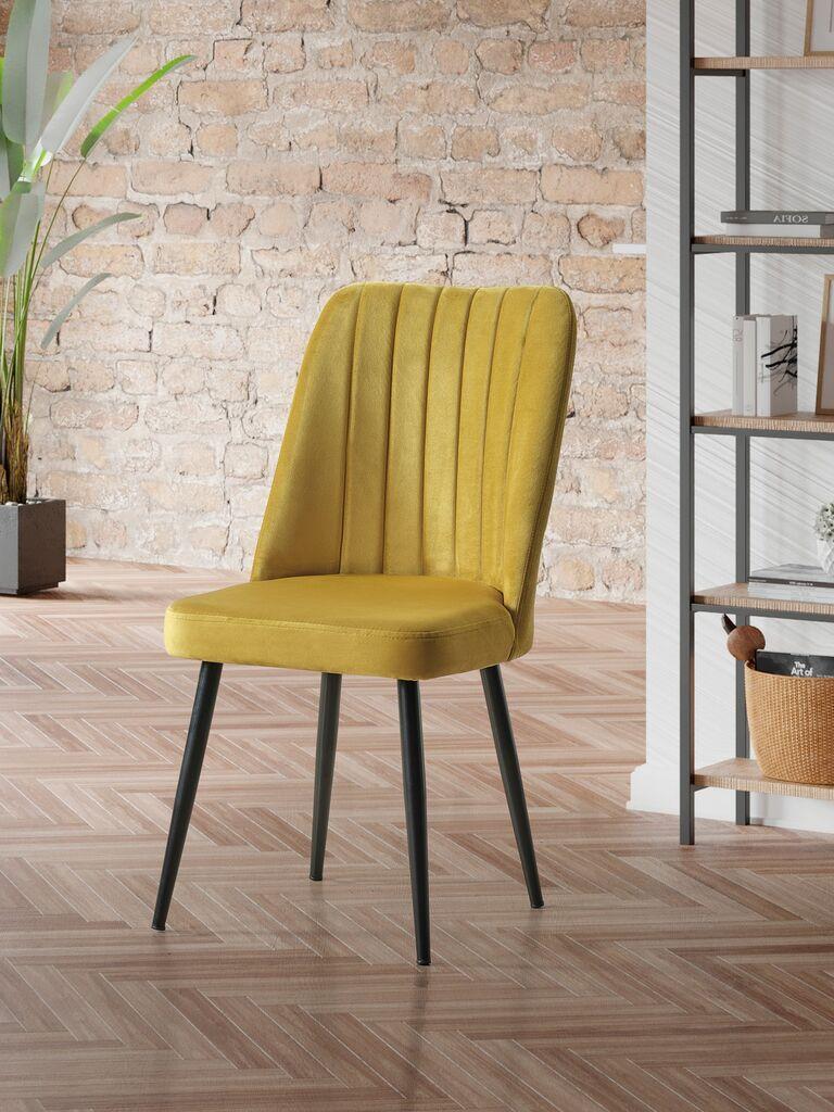 Hanah Home Vega set stolica, 46x92x45 cm, 4 dijela, žuta