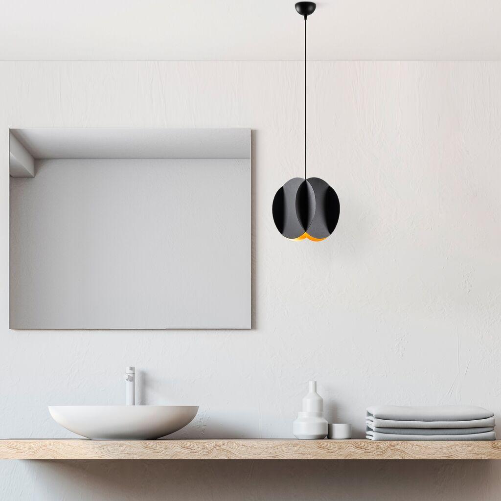 Opviq Luster Corner-13778-, 25 cm, IP20, Crna