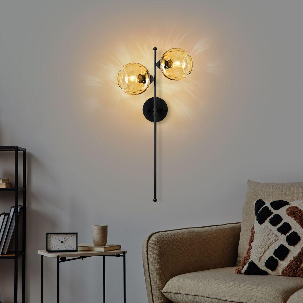 Opviq Zidna lampa Benek-15-14414, 35x25x72cm, IP20, Crna