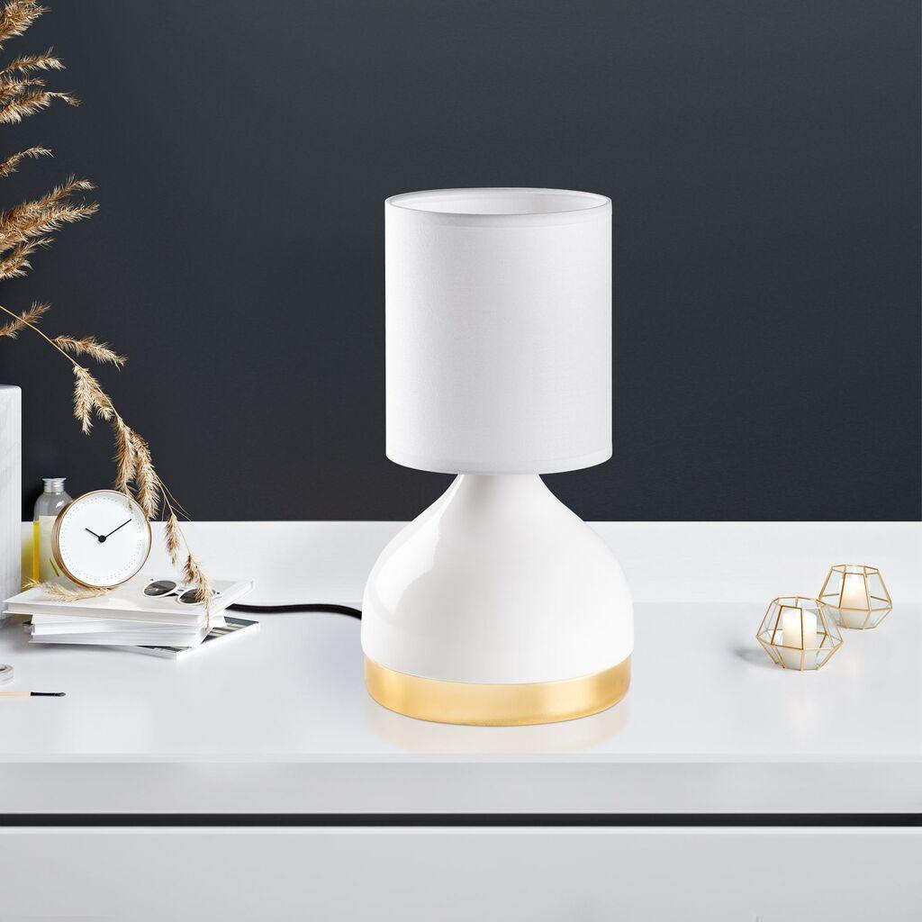 Opviq Stona lampa 8003, 17x17x33 cm, IP20, Bijela