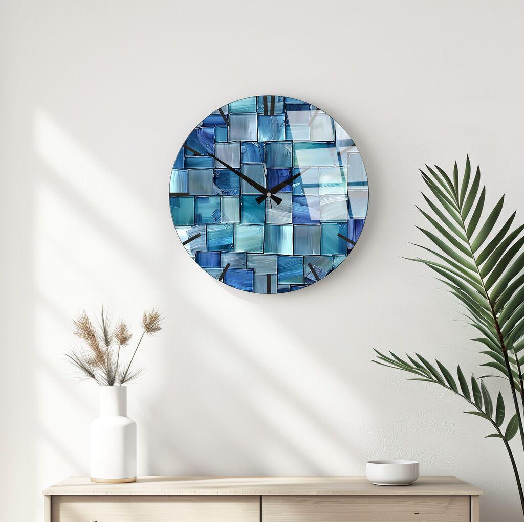 Zidni sat Wallity Huhu337, 40 cm, Plavi