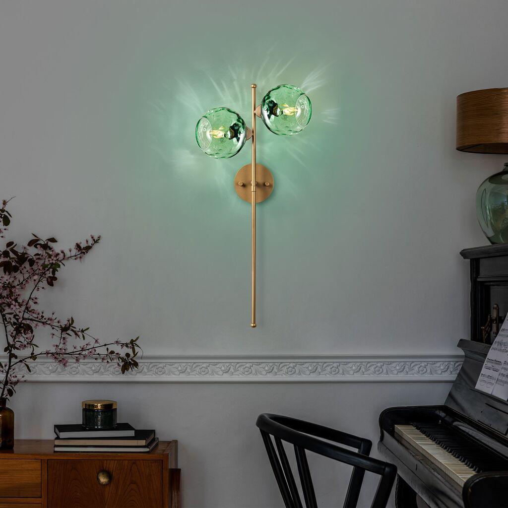 Opviq Zidna lampa Benek-15-14425, 35x25x72cm, IP20, Zlatna boja