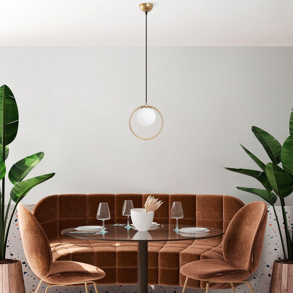 Opviq Luster Dolunay-4492, 15cm, IP20, Bijelo-zlatna boja