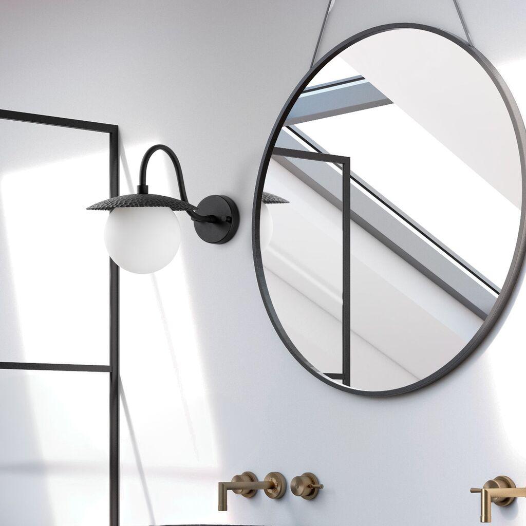 Opviq Zidna lampa Anemon-15002, 22x36x29cm, IP20, Crno-bijela