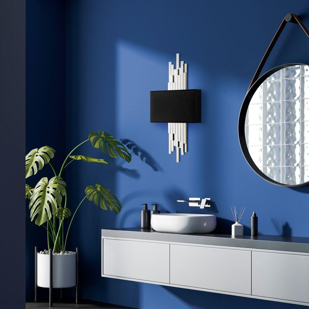 Opviq Zidna lampa Axis-15124, 35x75x10cm, IP20, Crno-bijela