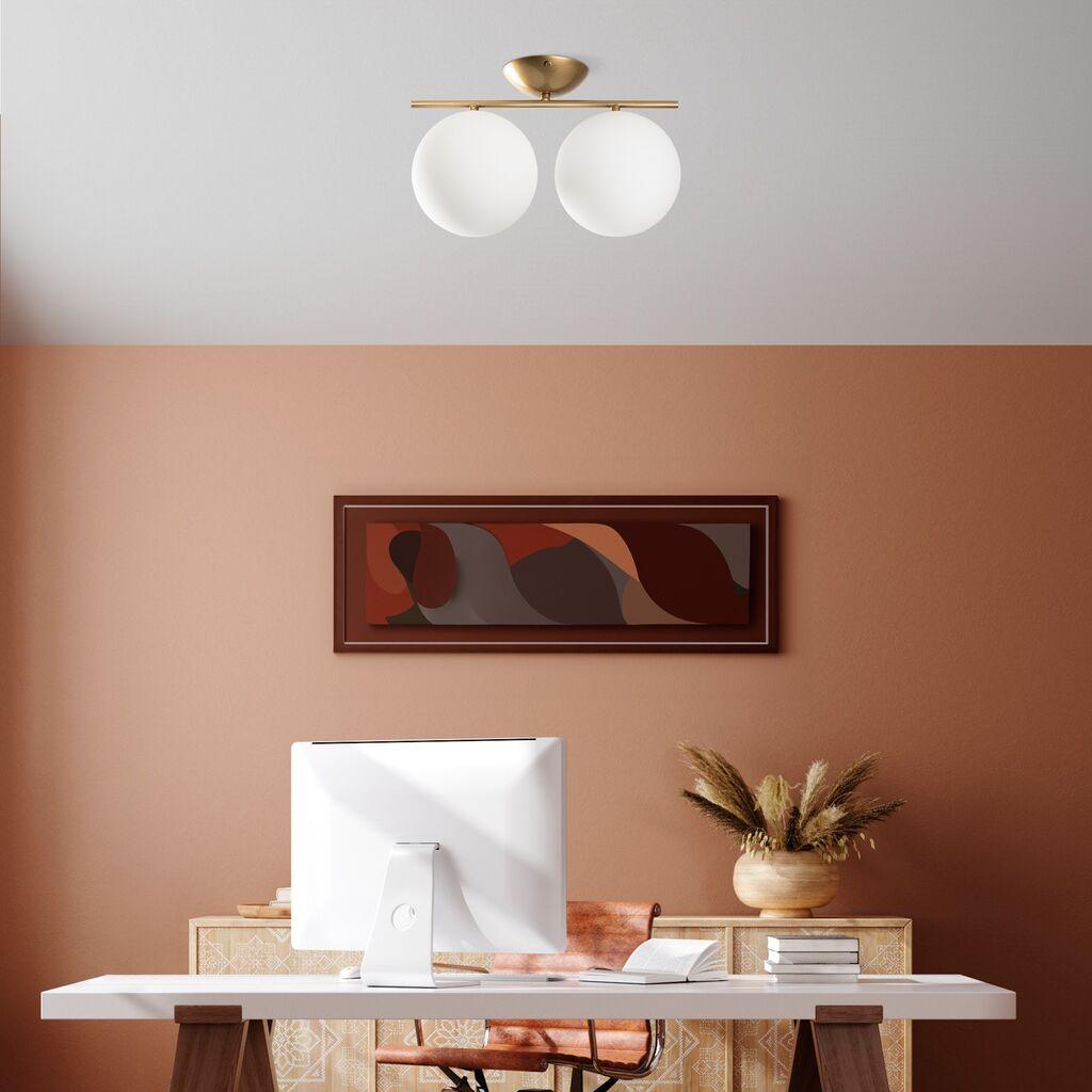 Opviq Luster Luminar-14116, 42x20x27cm, IP20, Bijelo-zlatna boja