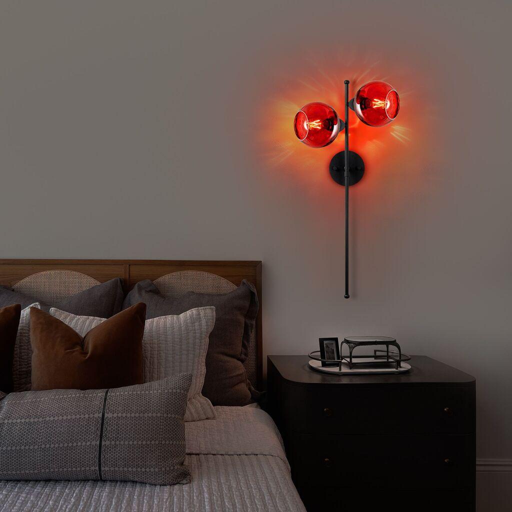 Opviq Zidna lampa Benek-15-14411, 35x21x72cm, IP20, Crna