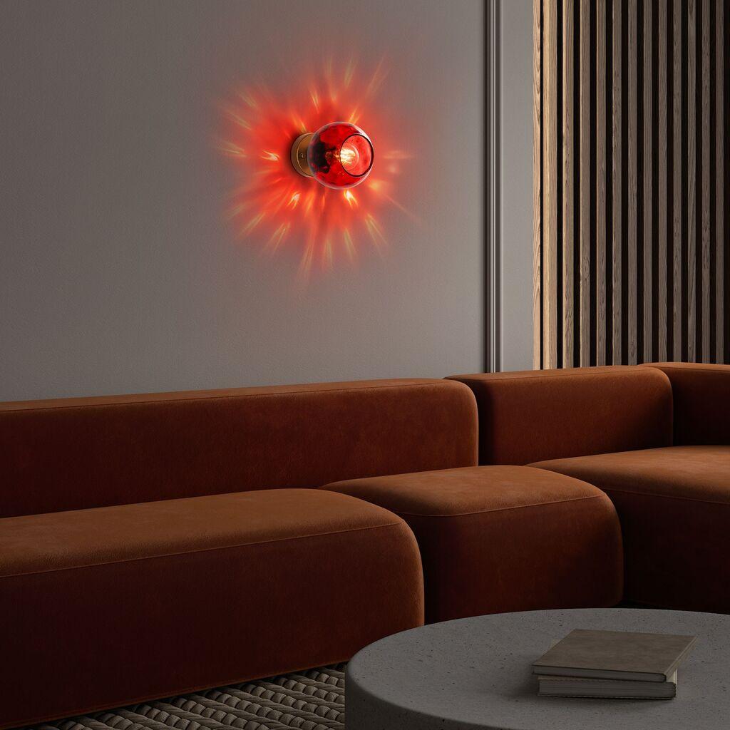 Opviq Zidna lampa Benek-15-14401, 15x18x15cm, IP20, Zlatna boja