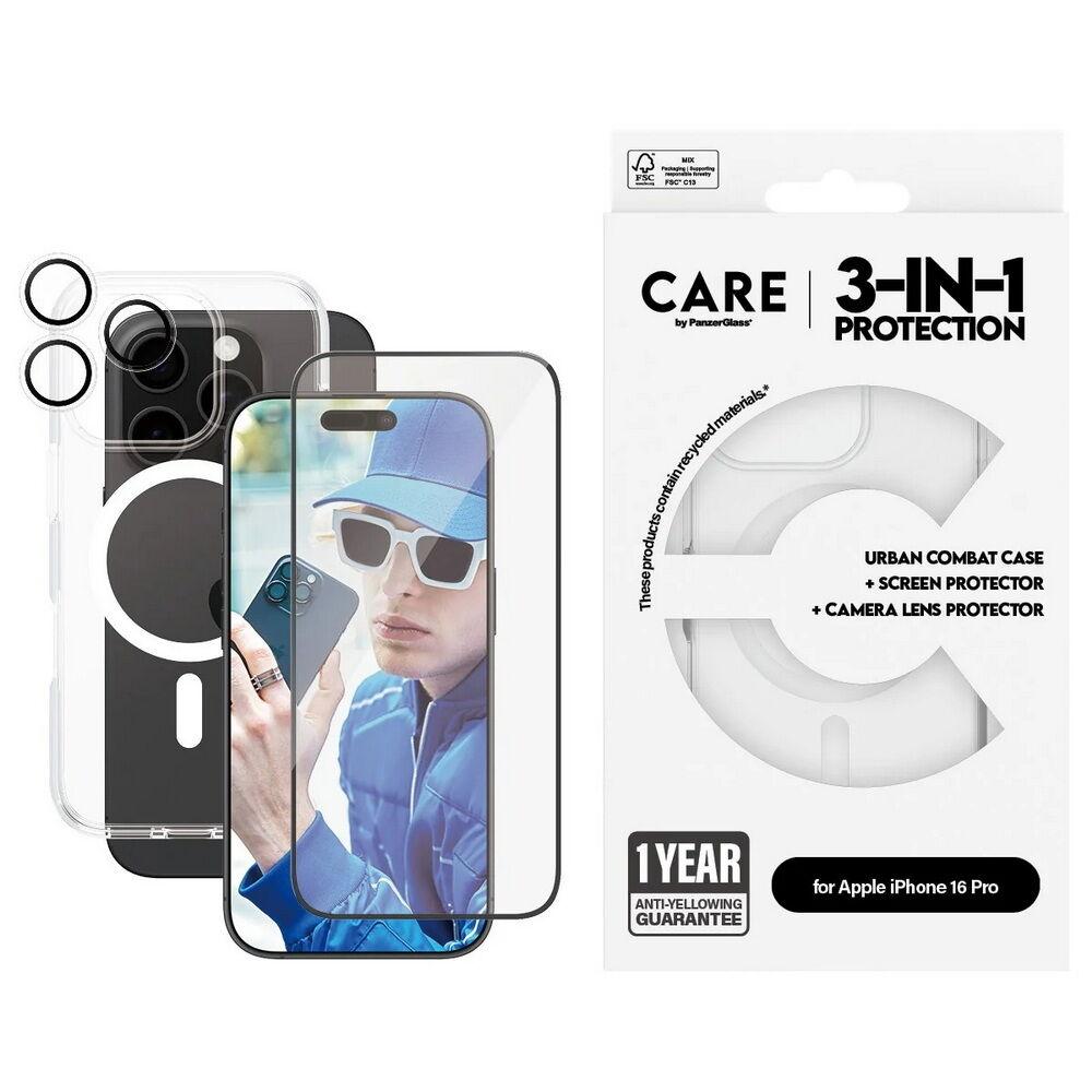 PanzerGlass CARE Zaštitni set 3-u-1 za iPhone 16 Pro