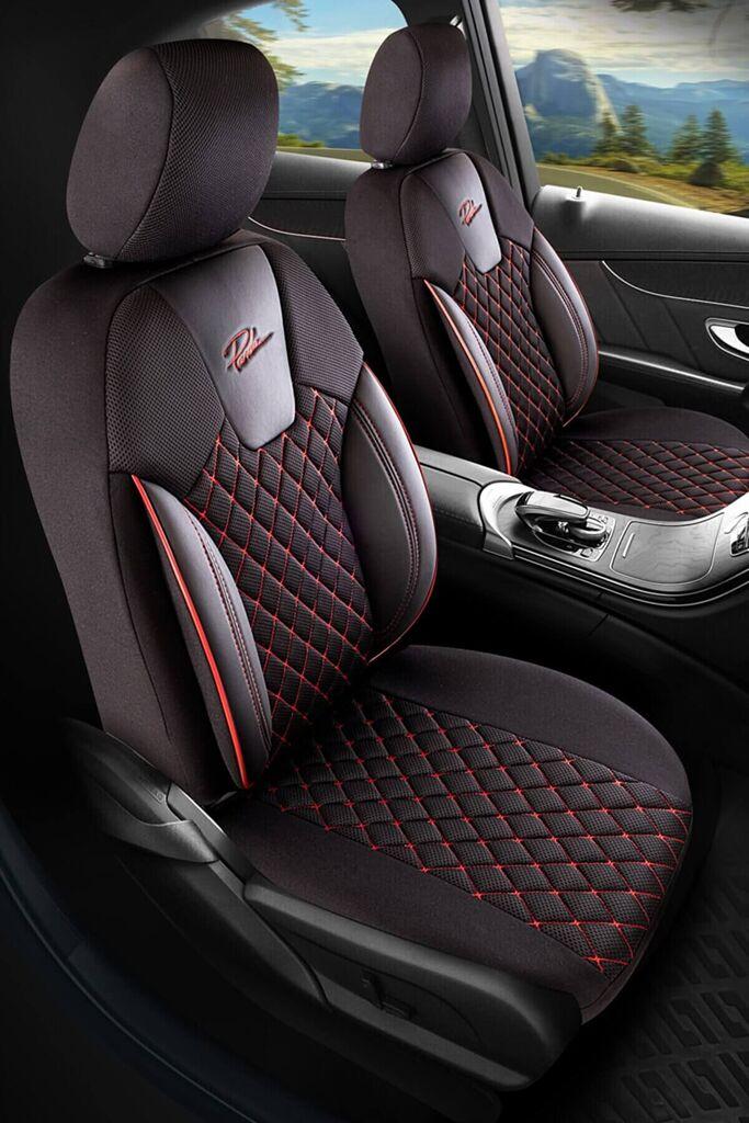 Top Deal Auto presvlaka Roma, Crno-crvena