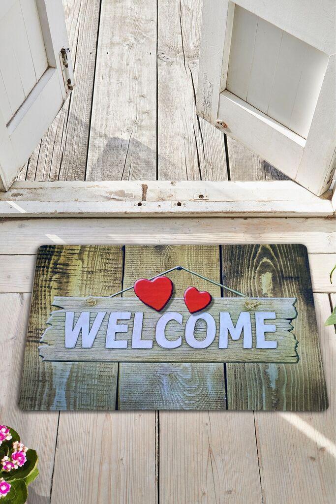 Conceptum Hypnose Mat drveno srce, 40x60 cm, šareno