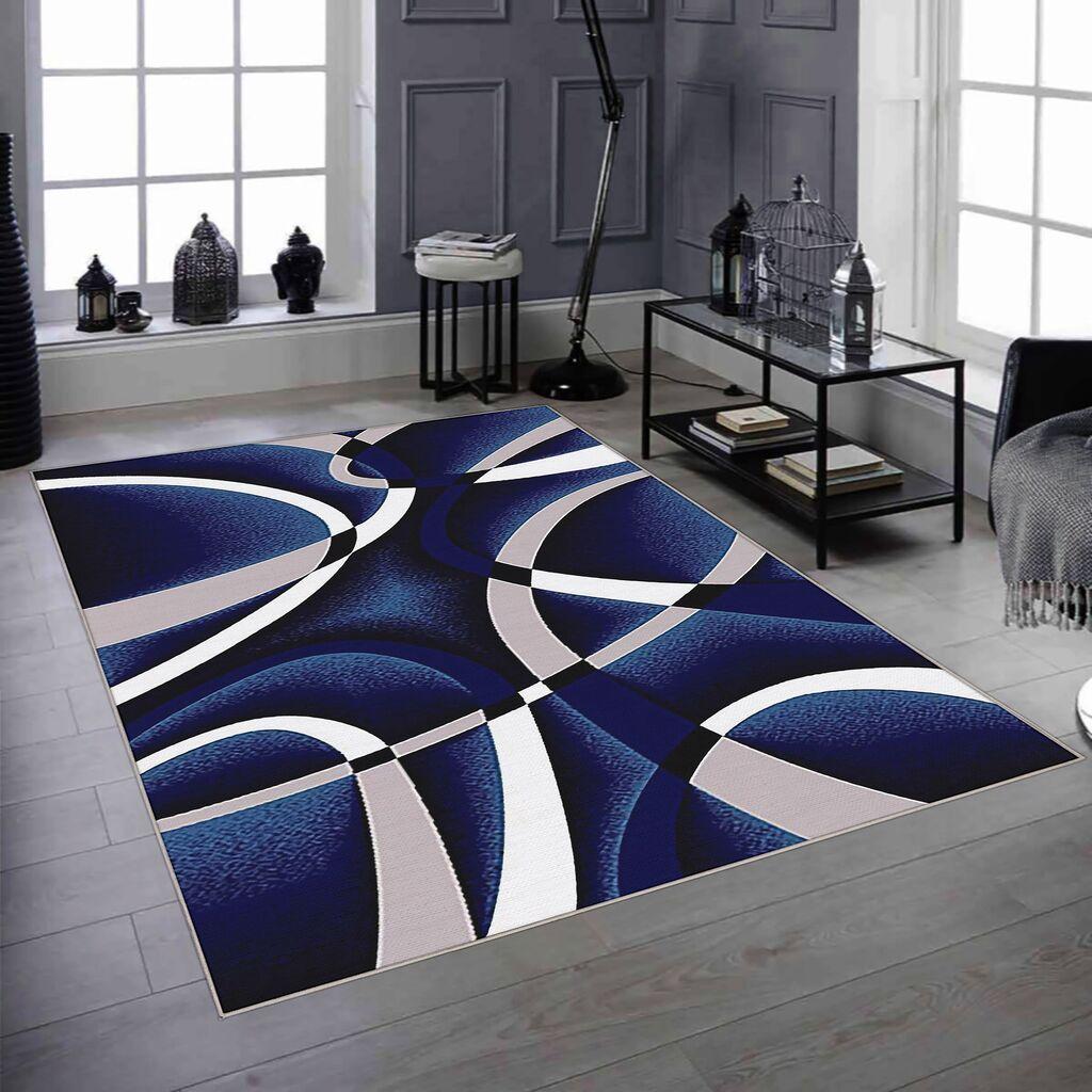 Conceptum Hypnose tepih Woopamuk203, 120x180cm, tamnoplava