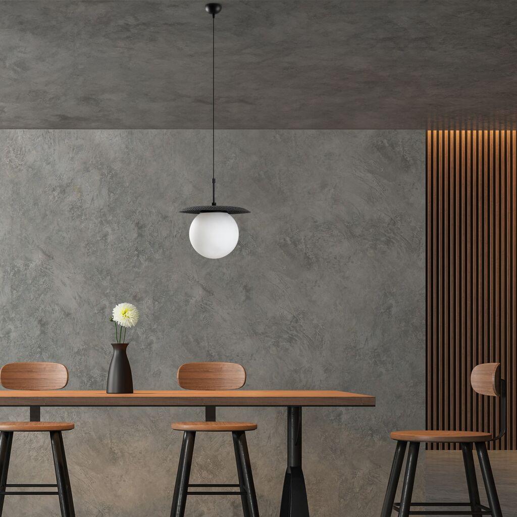 Opviq Luster Anemon-13808, 30cm, IP20, Bijelo-crna