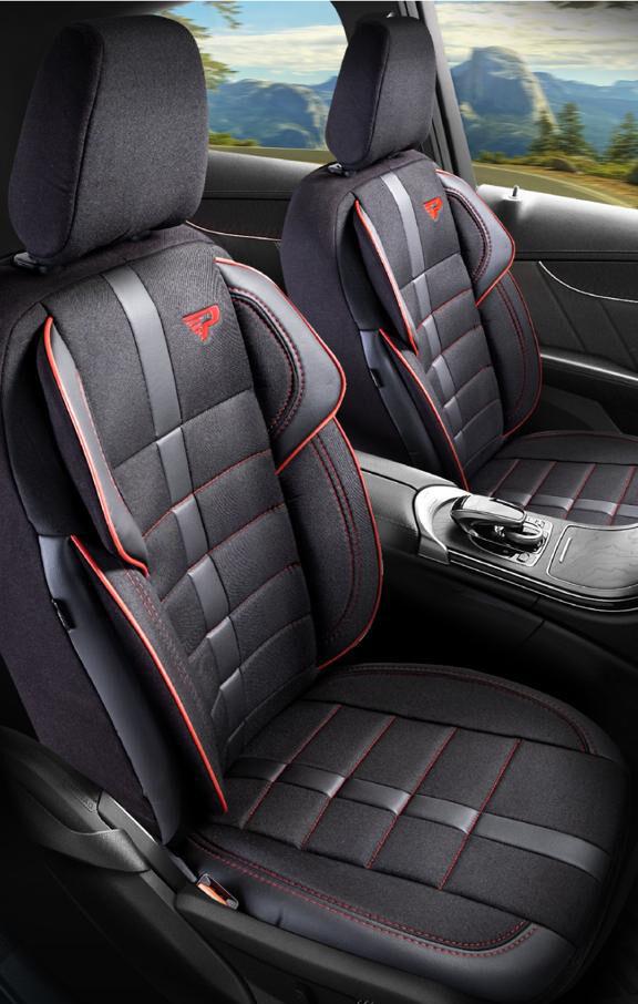 Top Deal Auto presvlaka Semlin, Crno-crvena