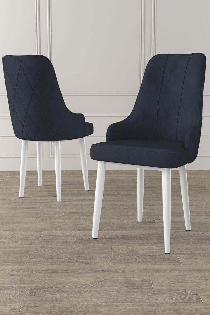 Hanah Home Trex set stolica, 46x95x42 cm, 6 dijelova, antracit-bijela