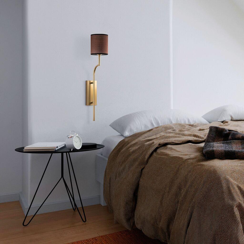 Opviq Zidna lampa Lumora-15338, 14x22x72cm, IP20, Zlatno-smeđa boja