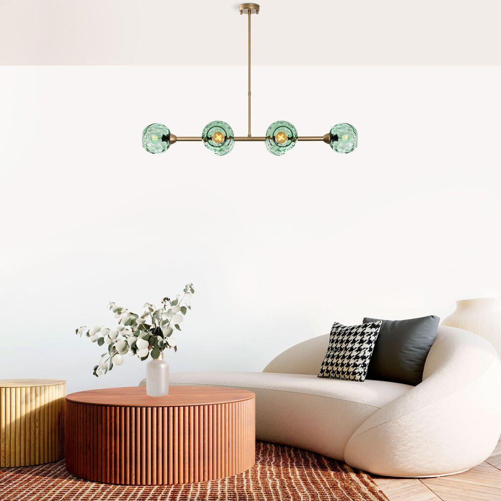 Opviq Luster Benek-15-14485, 103x40x74cm, IP20, Zlatno-zelene boje