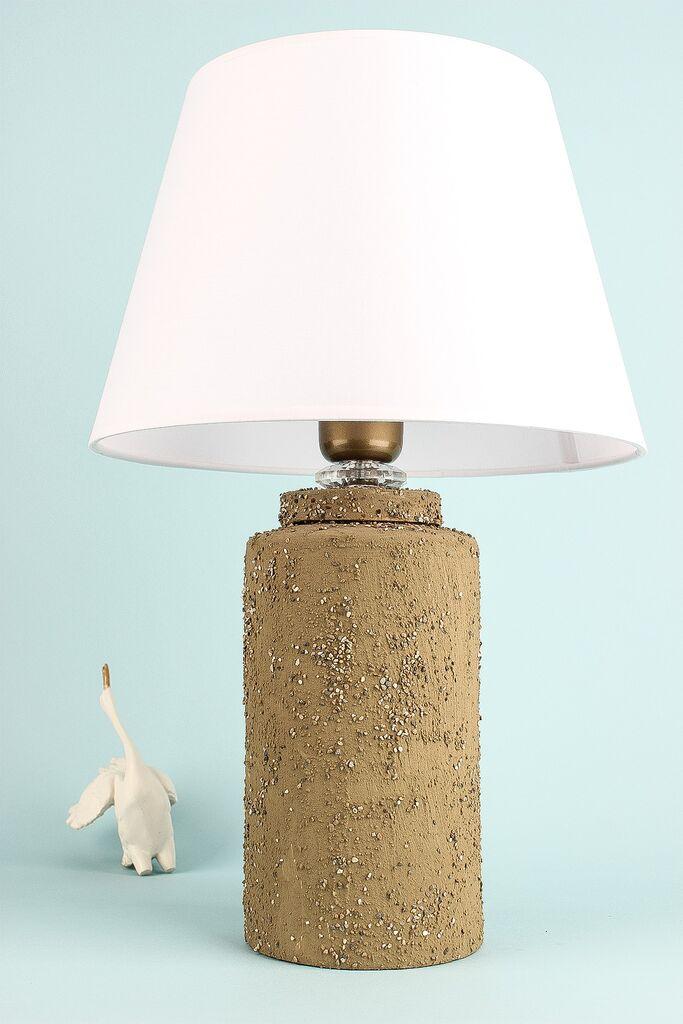 Opviq Stona lampa YL703, 30x20.5x45 cm, Smeđe-bijela