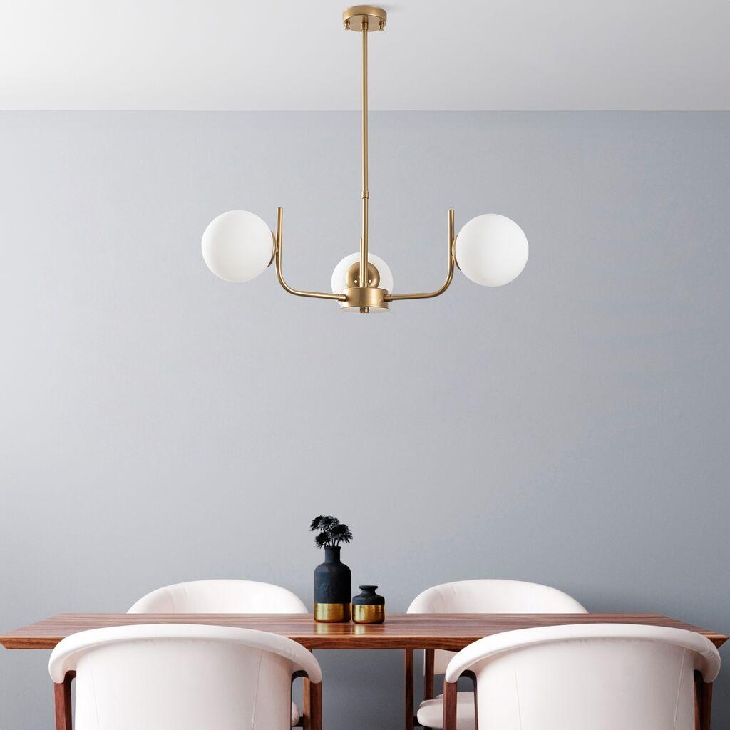 Opviq Luster Antler-13772, 53cm, IP20, Bijelo-zlatna boja