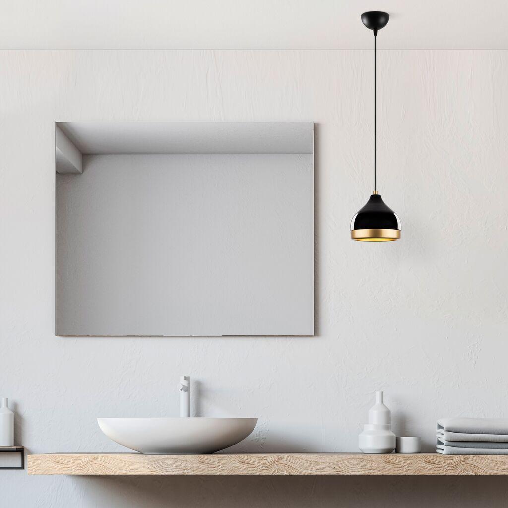 Opviq Luster Yildo-M-6869, 17x17x112cm, IP20, Crno-zlatna boja