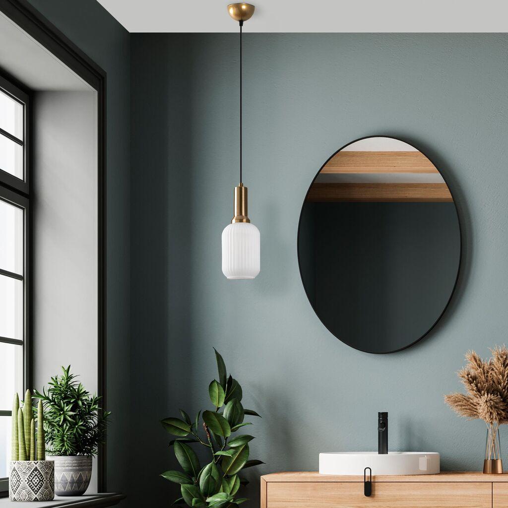 Opviq Luster Asker-15191, 13x13x118cm, IP20, Bijelo-zlatna boja