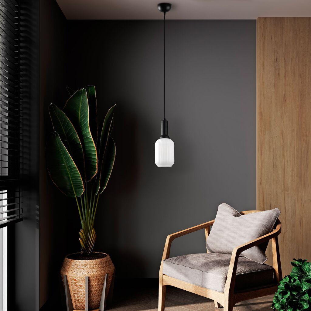 Opviq Luster Asker-15192, 13x13x118cm, IP20, Bijelo-crna