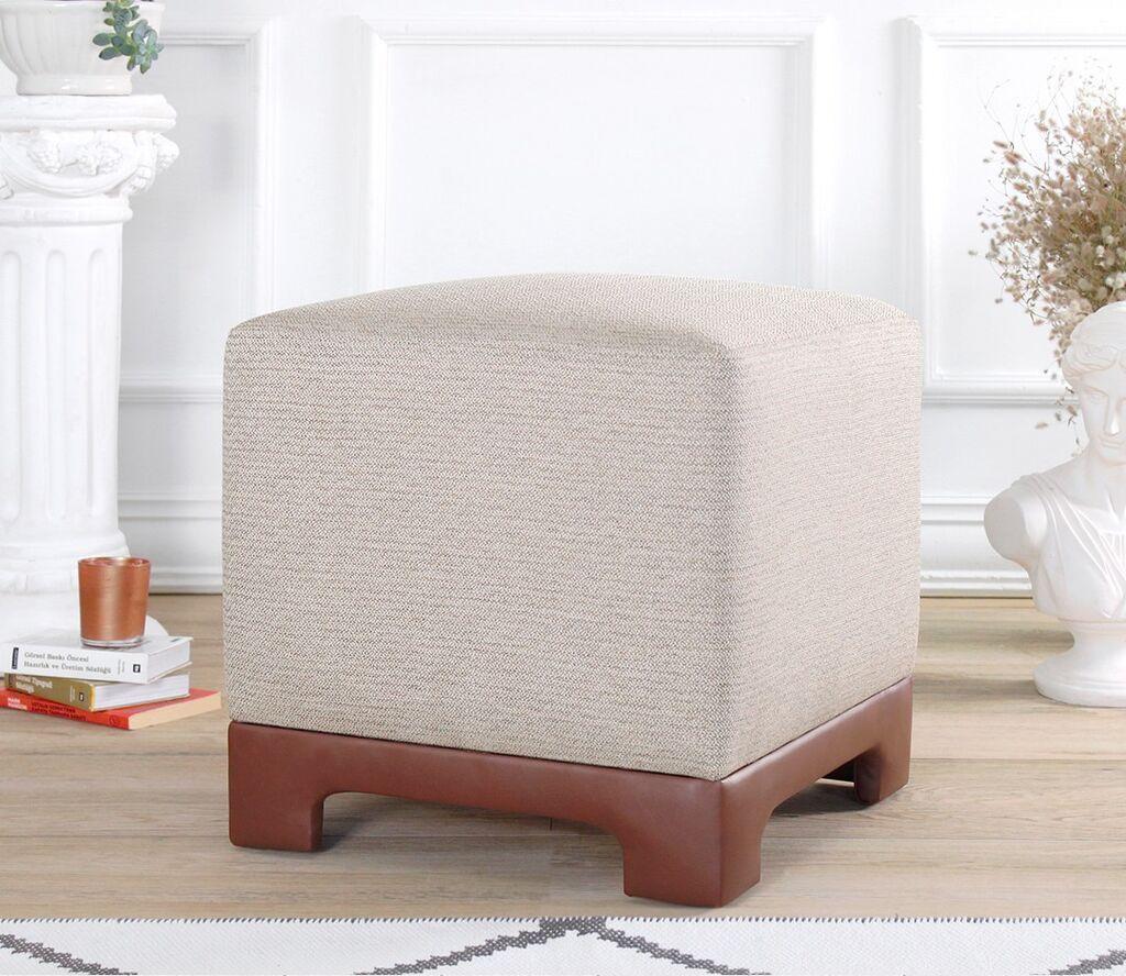 Atelier del Sofa Tabure Lenover, 50x47x50cm, Krem