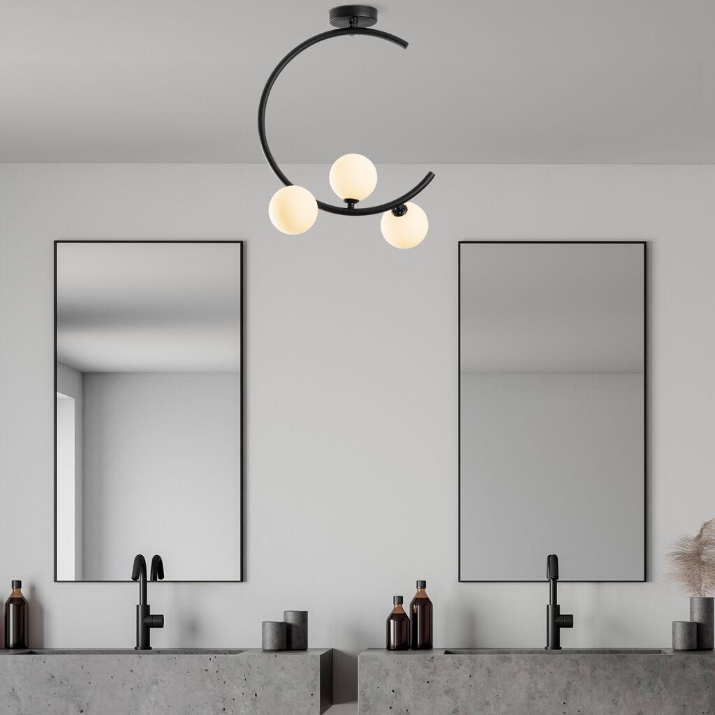 Opviq Luster Luminar-14135, 35x20x50cm, IP20, Bijelo-crna