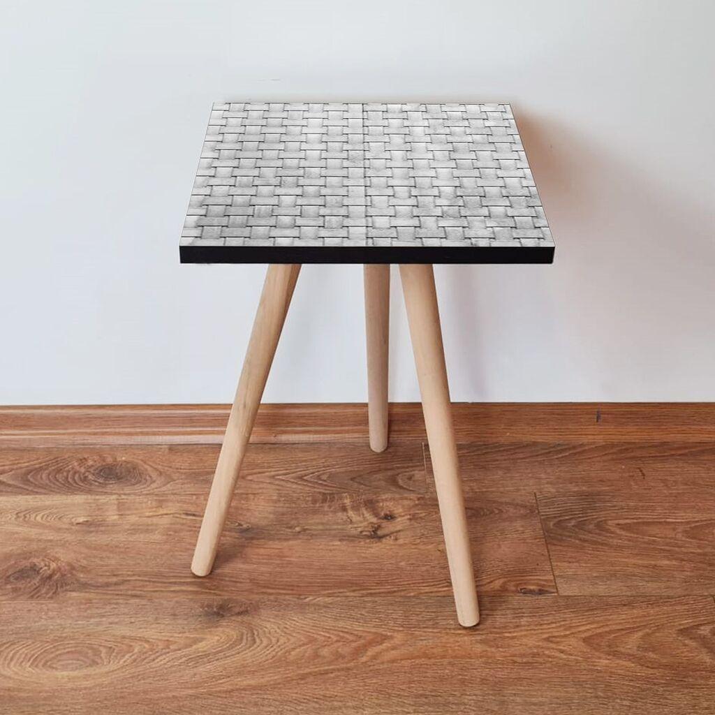 Hanah Home Club sto Shp373, 35x42x35 cm, Svijetlosiva