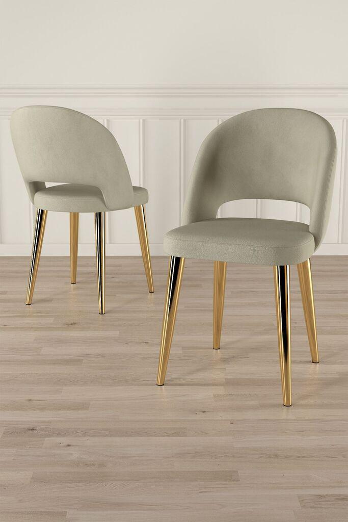 Hanah Home Pane set stolica, 85x59x98 cm, 4 dijela, krem