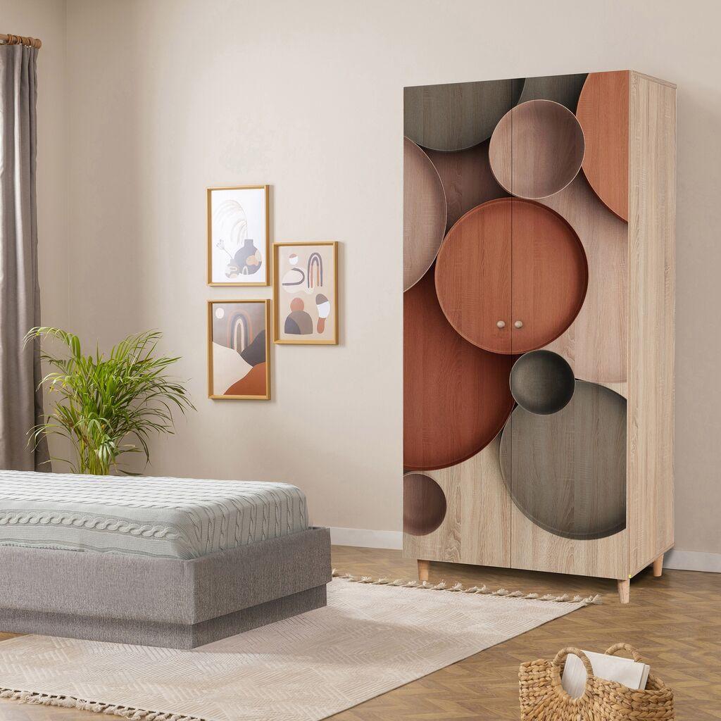 Hanah Kućni ormar Lidya 2 -976, 90x192x52 cm, Hrast