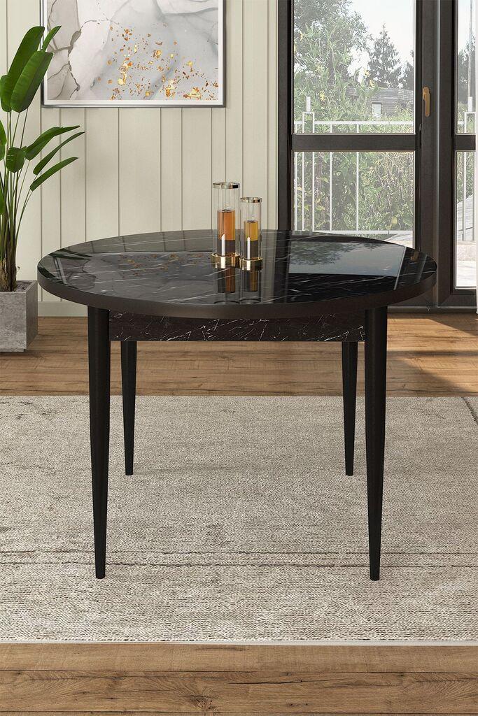 Hanah Home Trpezarijski sto Rox, 90x75x90 cm, Crni