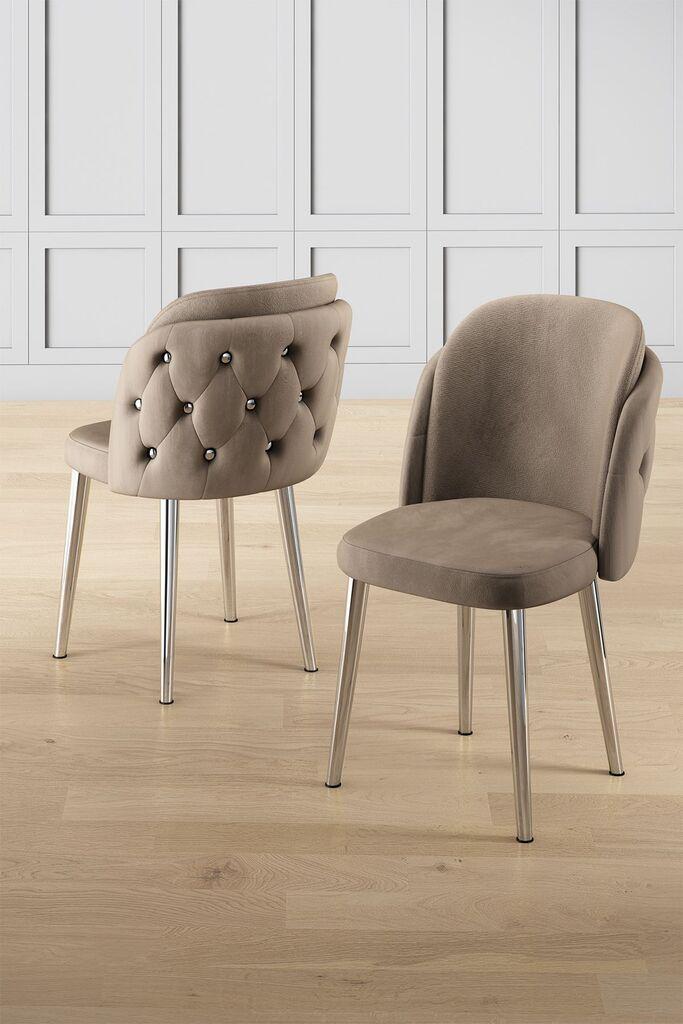 Hanah Home set stolica Axle, 85x59x146 cm, 6 dijelova, smeđa