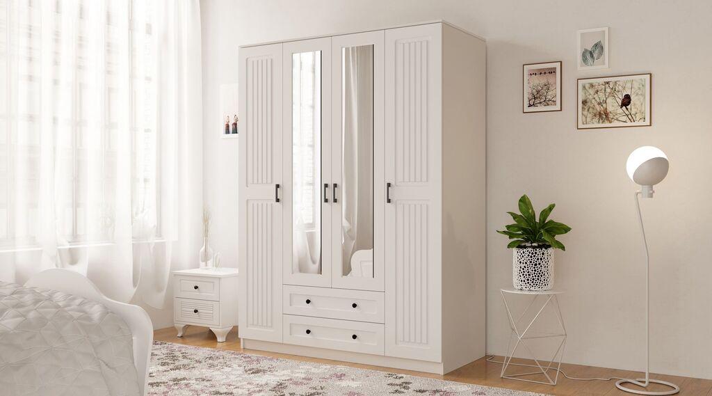 Hanah Home Ormar Rb-074, 140x184x52 cm, Bijeli