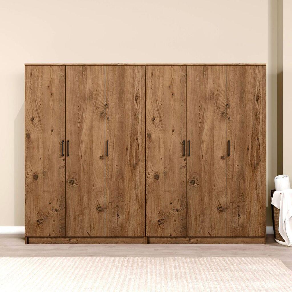 Hanah Home Ormar Kardelen 1600-120, 240x180x51.8 cm, , Smeđa