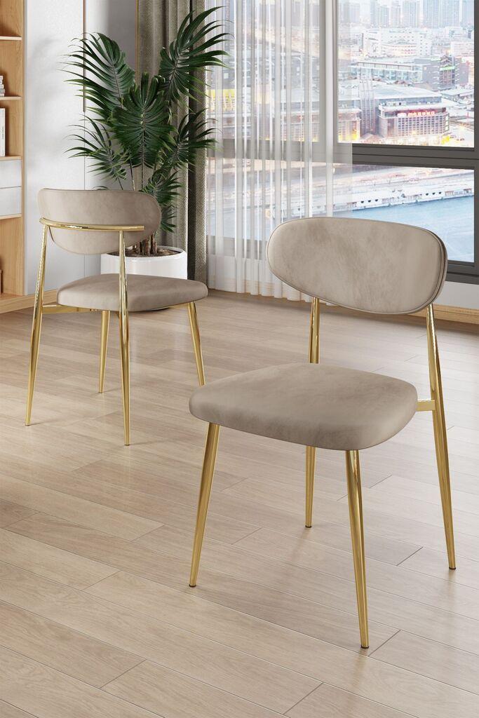 Hanah Home Set stolica Vina, 56x76x97 cm, 6 komada, Bež