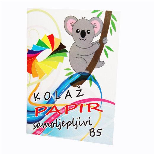 Ekonomik Papir Samolepljivi kolaž papir, B5, 10L