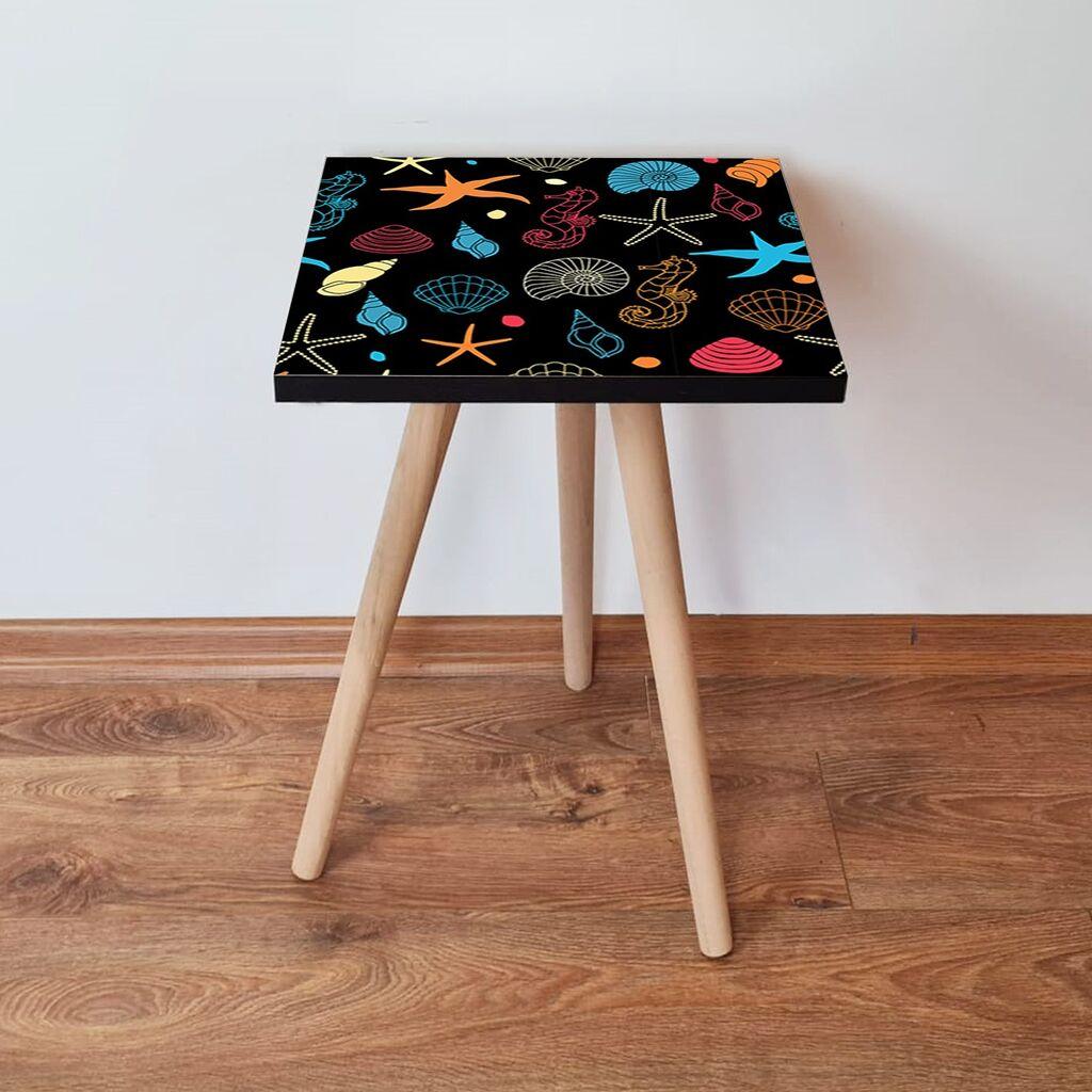 Hanah Home Club sto Shp376, 35x42x35 cm, crni