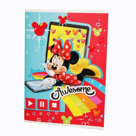 Disney Sveska Minnie, Meka, A5, 54 lista, Latajn linije, Crvena