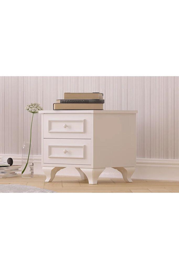 Hanah Home Noćni ormarić Rb-186-07, 45x45x40 cm, Bijela