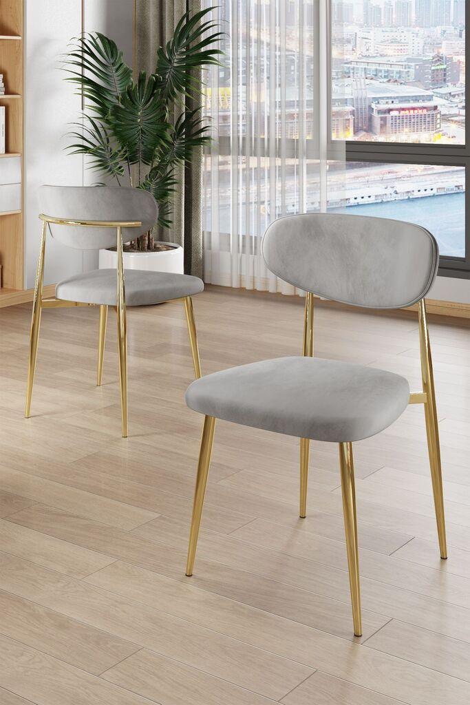 Hanah Home Vina set stolica, 56x76x97 cm, 6 dijelova, svijetlosiva