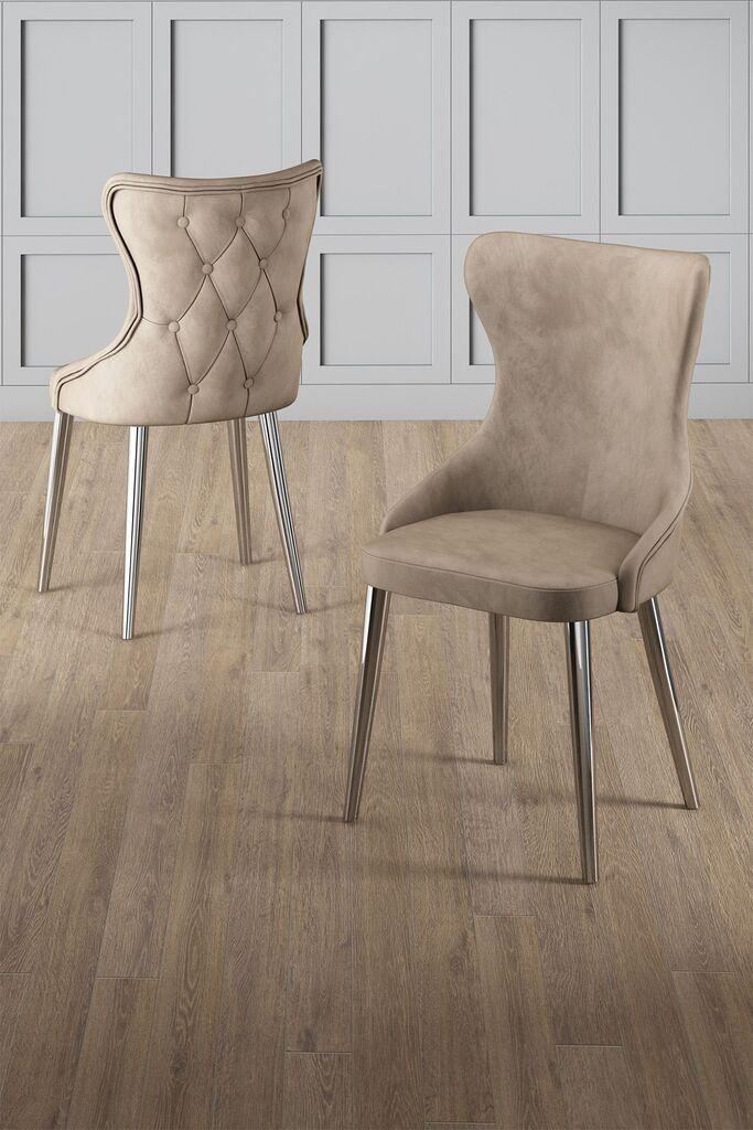 Hanah Home Alpa set stolica, 85x59x98 cm, 4 dijela, Smeđa