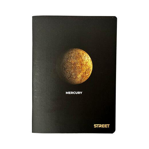 Standard Papir Sveska Planets Street, Meka korica, A5, 54 lista, Latajn linije, Crna
