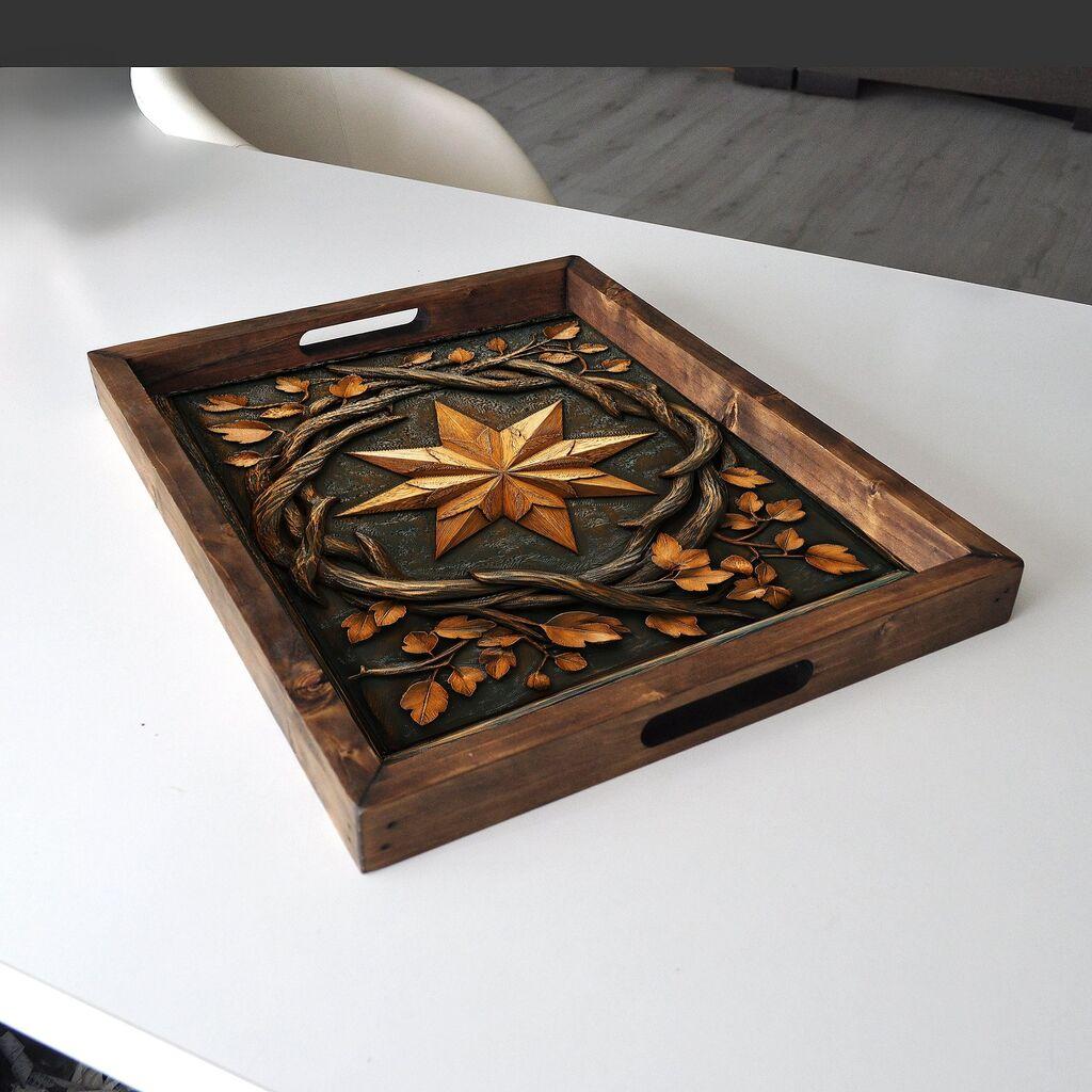 Aberto Design poslužavnik REF046 48 x 38 x 4 cm, šareni