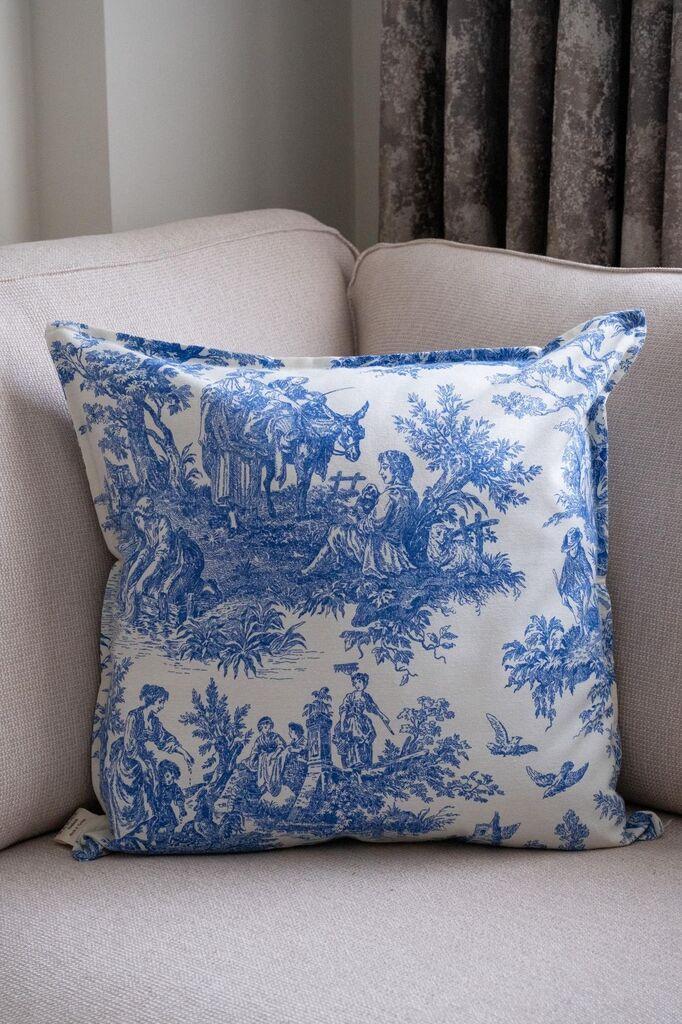 Aberto Design Dekorativna jastučnica BST062, 45 x 45 cm, Plavo-bijela