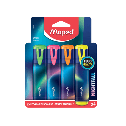 Maped Markeri za tekst Nightfall, 4 komada