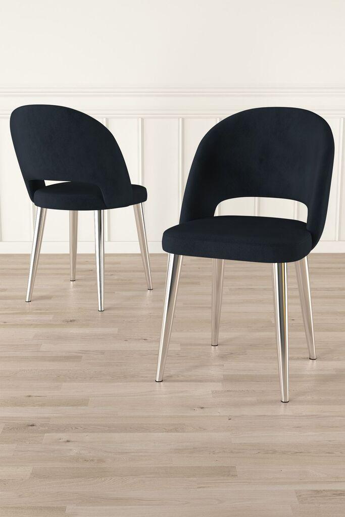 Hanah Home Pane set stolica, 85x59x146 cm, 6 dijelova, crna