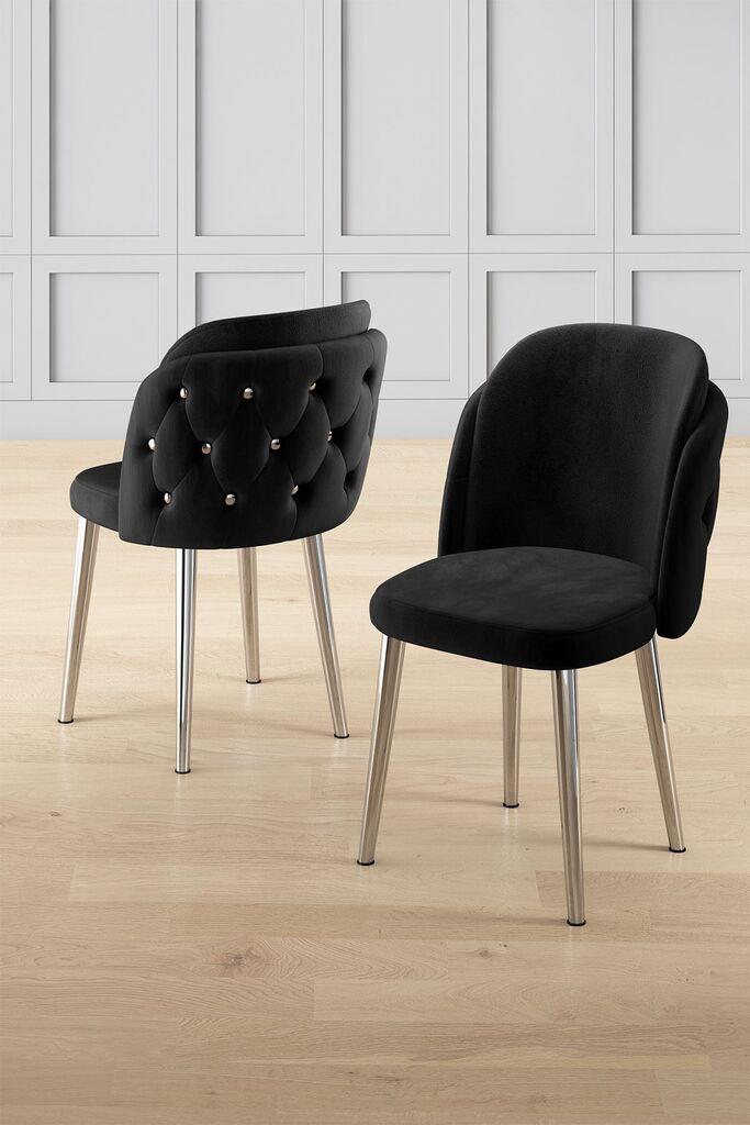 Hanah Home set stolica Axle, 85x59x146 cm, 6 dijelova, crna