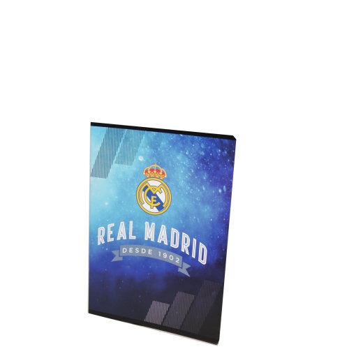 Licence Sveska Real Madrid, Meka korica, A5, 54 lista, Bez linija, Tamnoplava