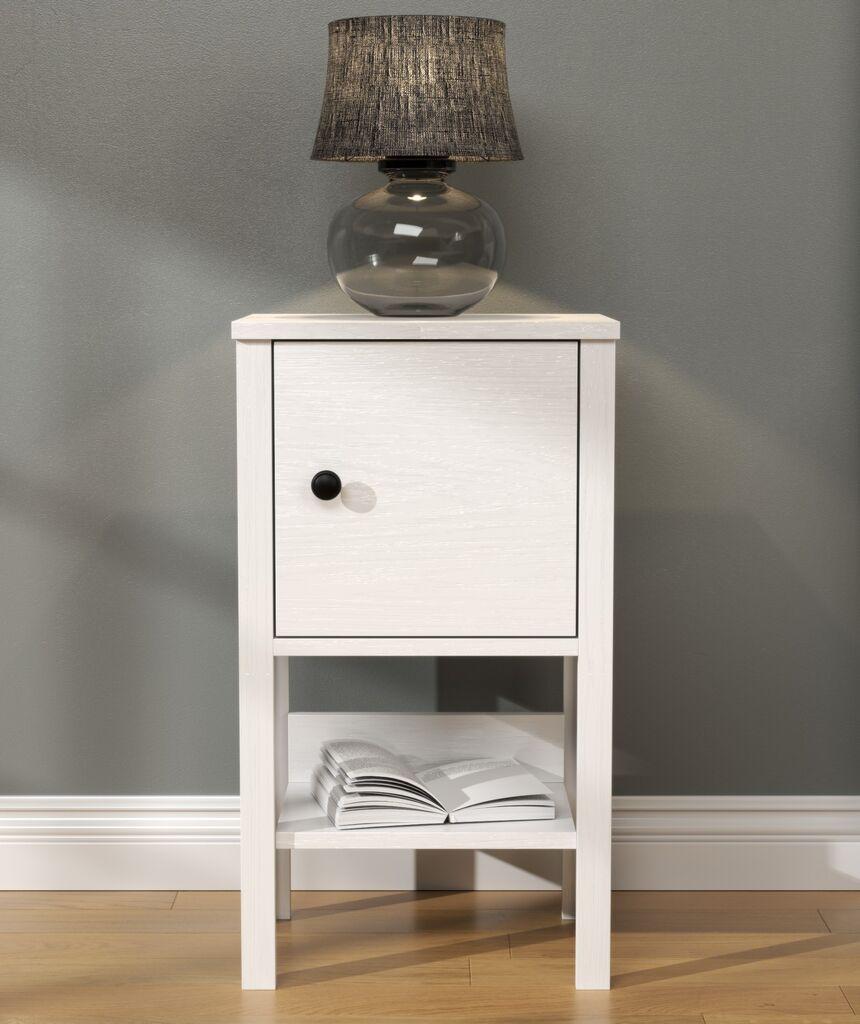 Hanah Home Noćni ormarić FRN-20030, 40x71x53 cm, Bijela